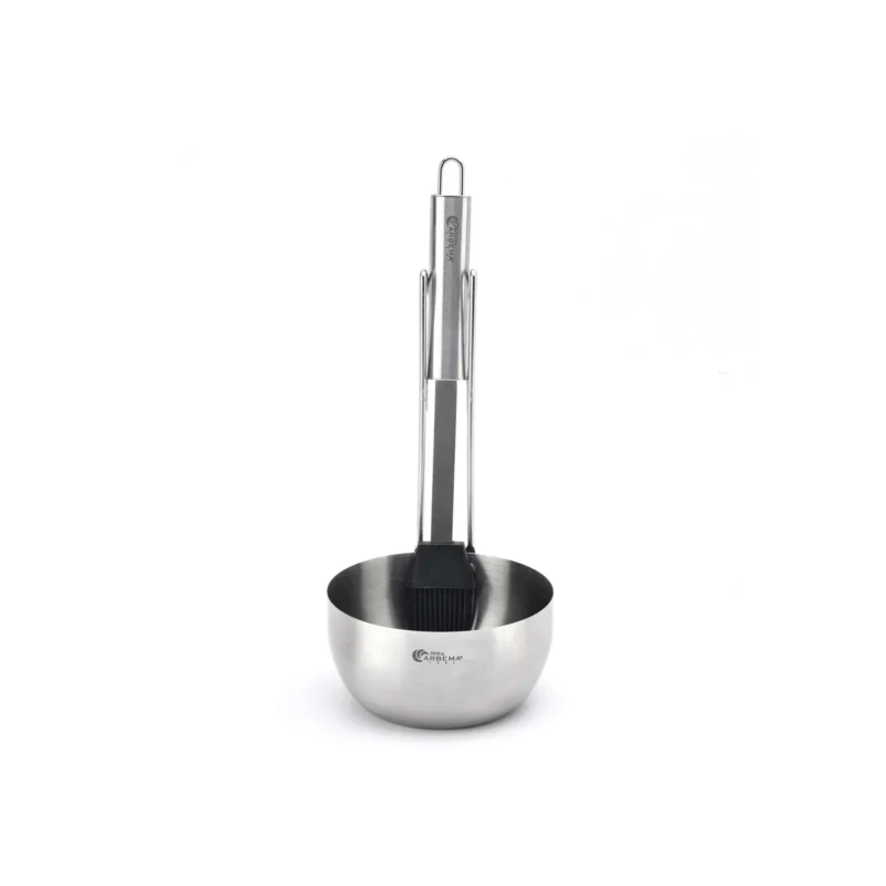 Set ciotola e pennello<br>di acciaio