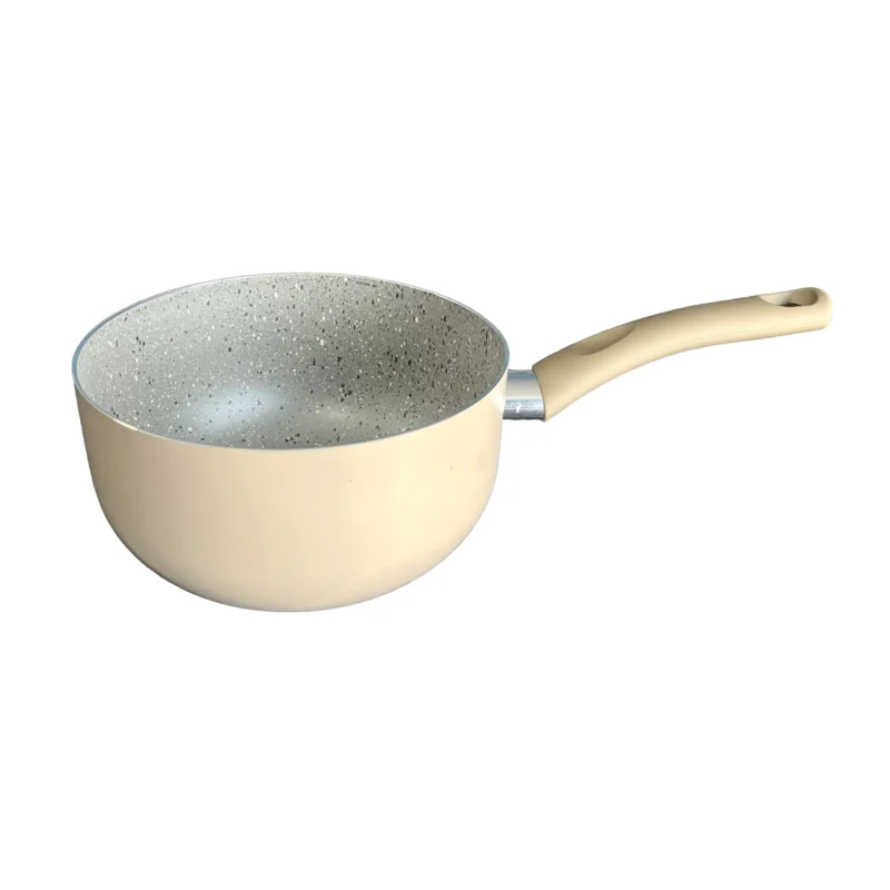 Pentolino di alluminio con manico antiscivolo